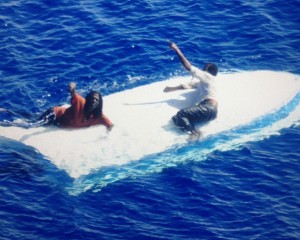Fisherman stranded at sea