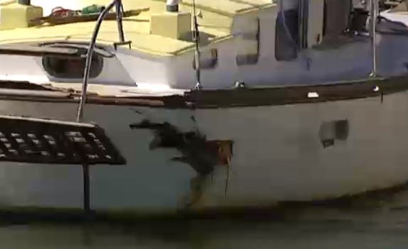 Yacht crash