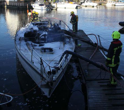 Hythe Marina Fire