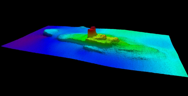 Sunken ship sonar