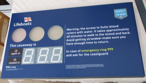 RNLI's tidal crossing system