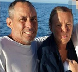 Couple rescued from water