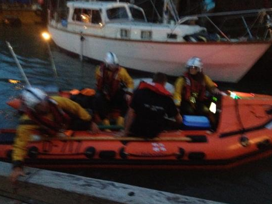 Sinking fishing boat