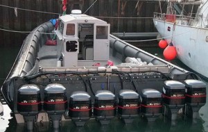 Some people just do not know when to stop, or in this engine-loving boatowner's case, may literally not be able to