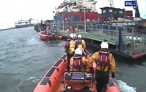 RNLI rescue in North Sea
