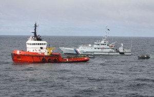 Tugboat intercepted by HMS Somerset