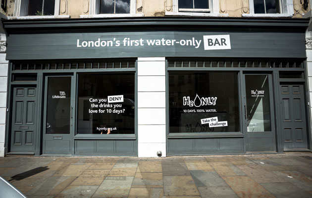 H2Only bar in Shoreditch