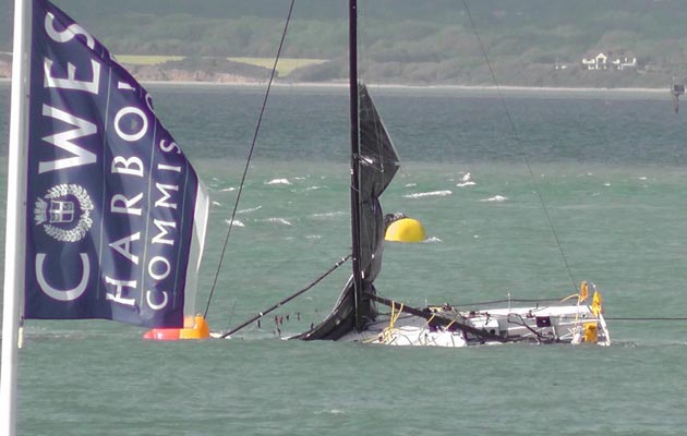 Sunk Corby 36 yacht Ino