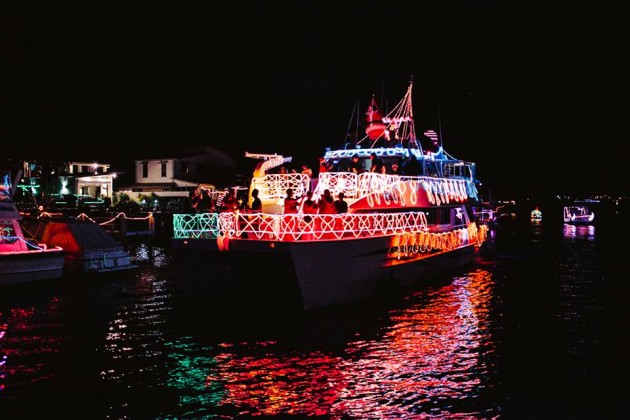 boats at christmas