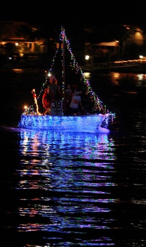 boats at christmas