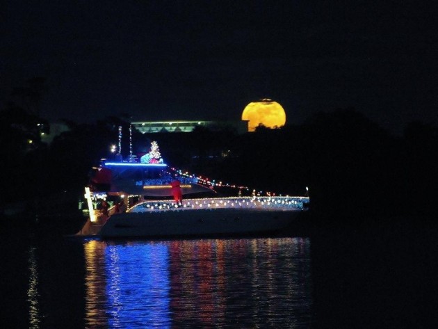 boats at christmas