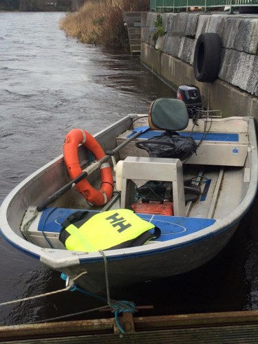 Donkey rescued from flood