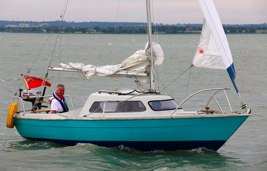 Dave Selby on his boat