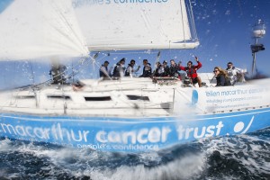 Children on the Ellen MacArthur Cancer Trust boat