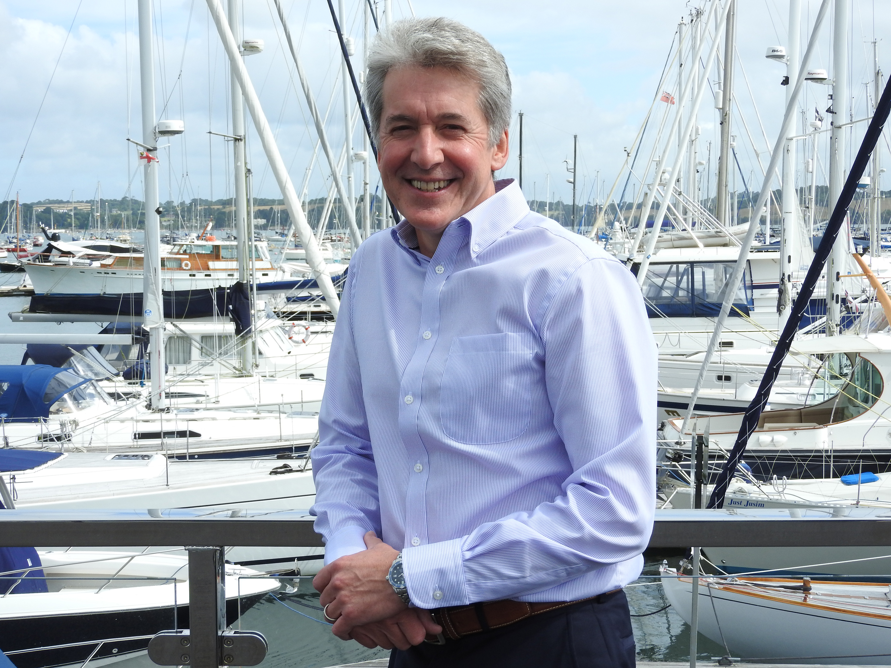 The new managing director of Mylor Yacht Harbour Neil Salter