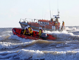 The inshore and all weather Filey RNLI lifeboats