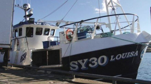 Crab Boat Louisa which sank off Scotland with the loss of 3 crew