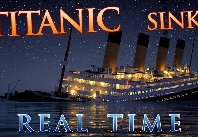 Animation shows sinking of the Titanic in real time