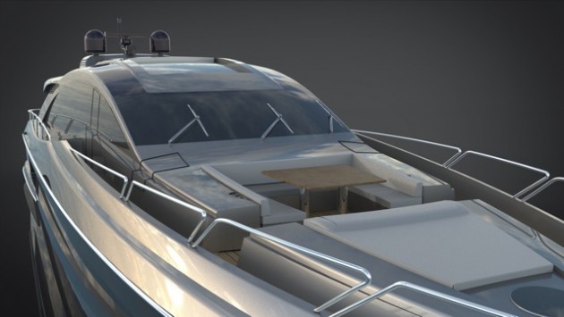 Foredeck of the Gladiator 90