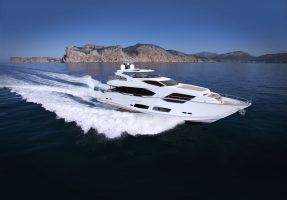 Sunseeker 95 yacht on water