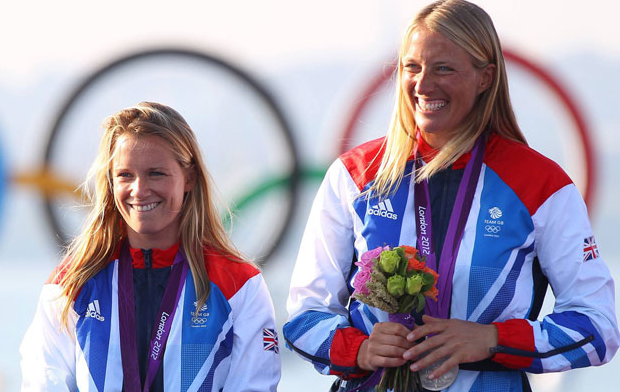 Hannah Mills and Saskia Clark