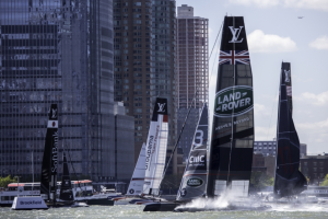 Land Rover BAR on last day of racing in New York