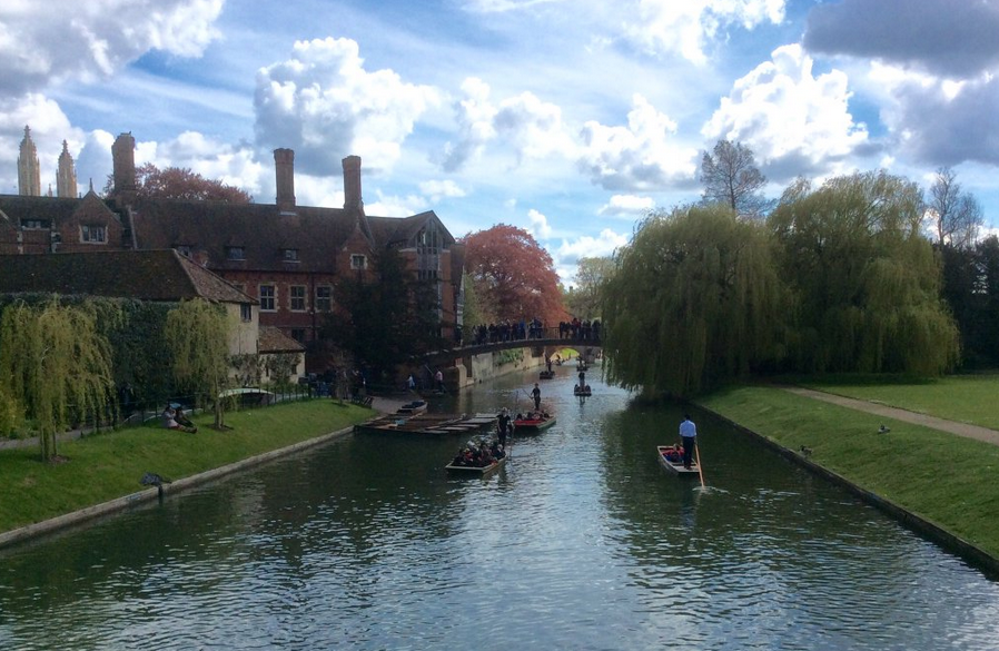 River Cam with Trinity College Bridge in the background