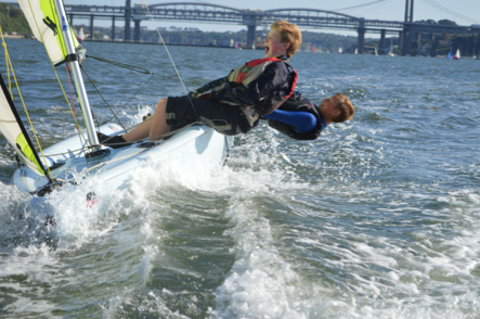 Students from Saltash Sailing Club