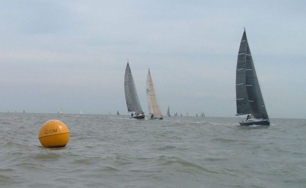 Icom Ramsgate Week buoy in the sea