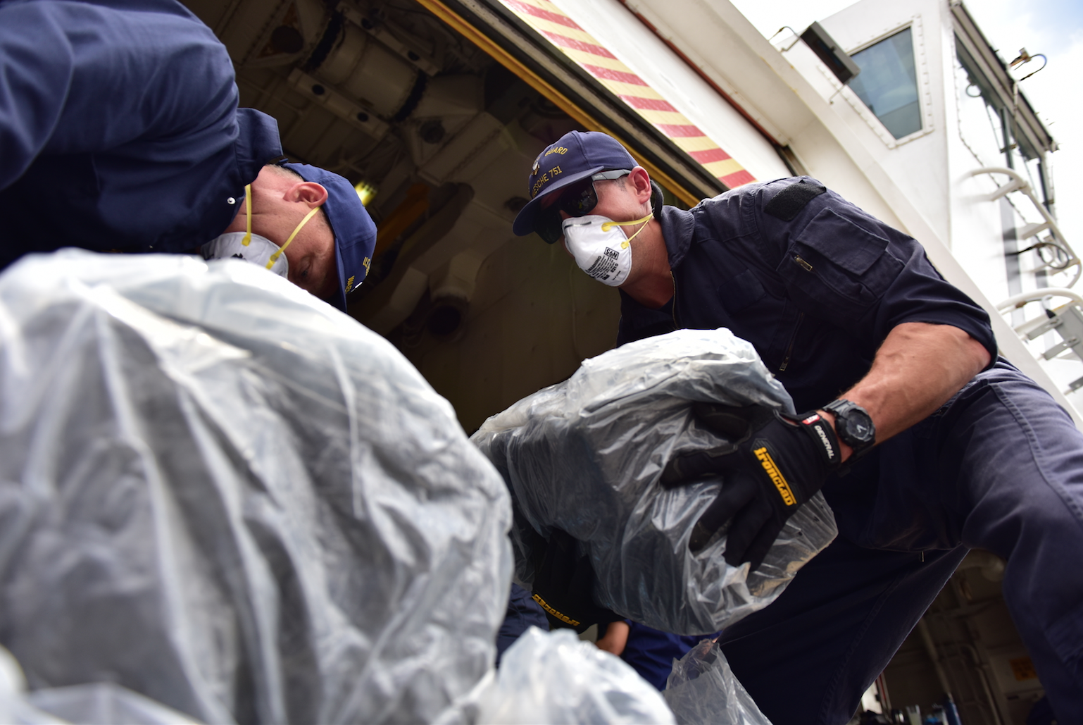 US Coast Guard unload 21 tonnes of cocaine