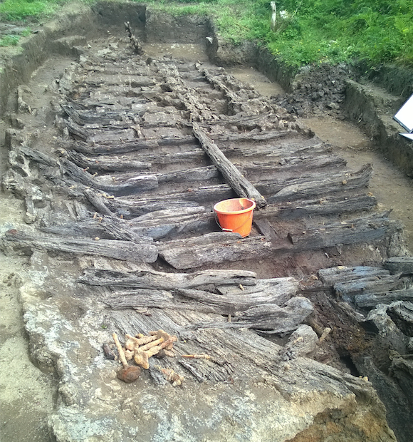 The remains of the Stover Canal barge