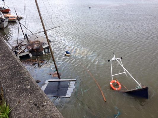 Vandals are believed to have targeted fishing boats in Fleetwood