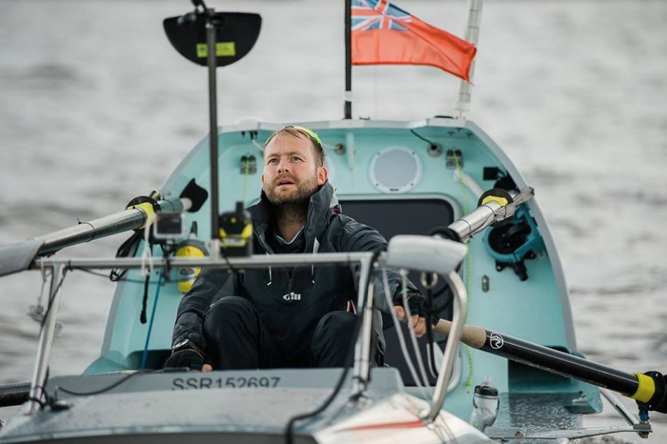 James Ketchell begins his non stop solo row around GB