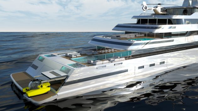 The 110m HALYCON super yacht by GILL SCHMID DESIGN