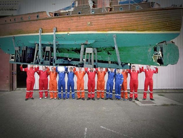 Señora which is being refurbished by apprentices in Sunderland