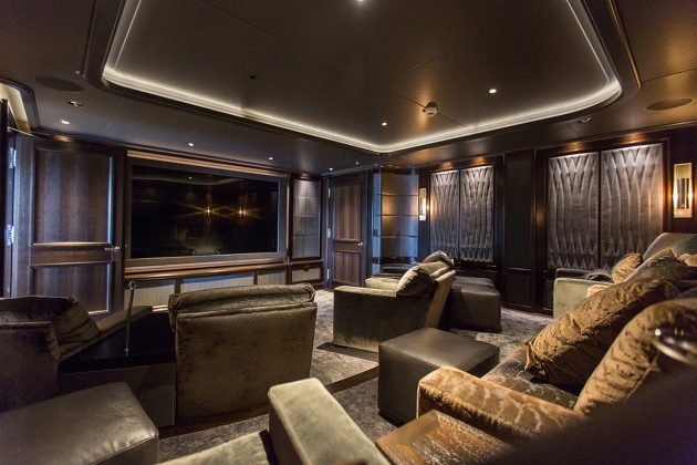 Aquila following her refit at Pendennis Shipyard in Falmouth