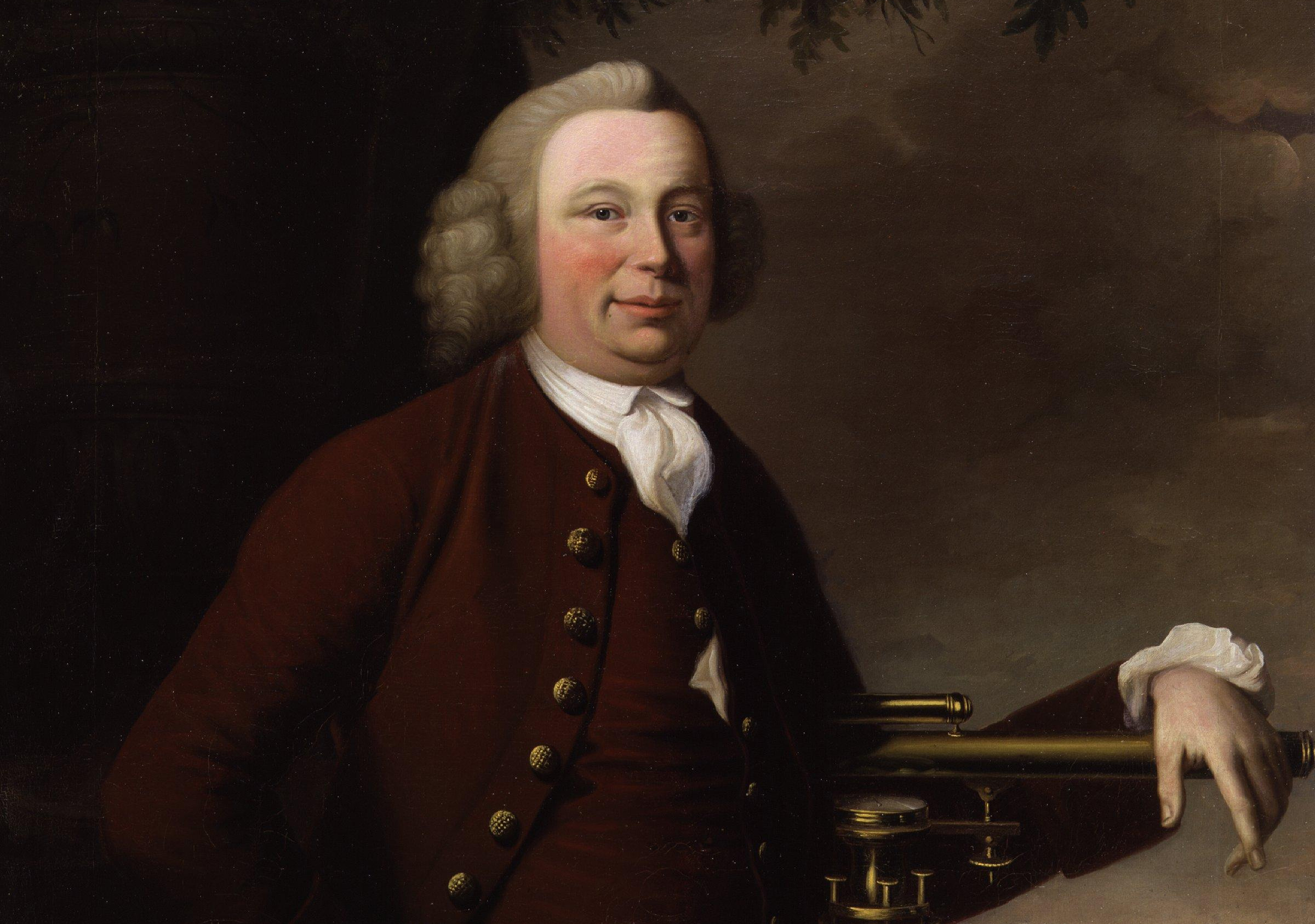 Canal engineer James Brindley painted by Francis Parsons