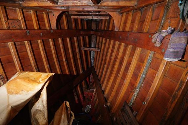 Señora which is being refurbished by apprentices in Sunderland