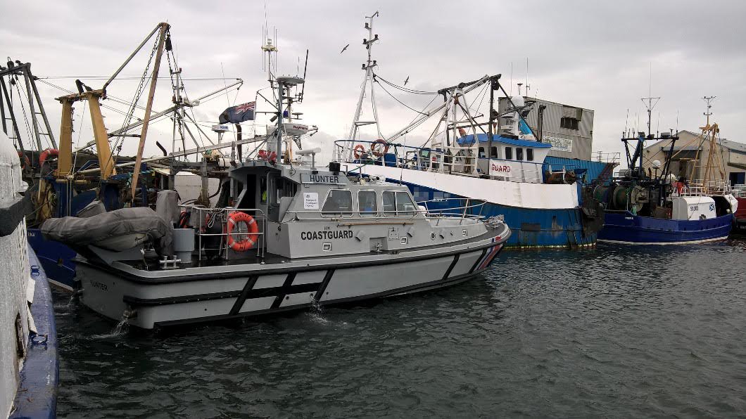 MCA Hunter in Troon Harbour Scotland