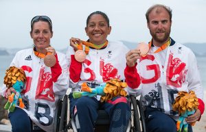 Helena Lucas and Alexandra Rickham and Niki Birrell clinched podium finishes in the Rio 2016 Paralympics