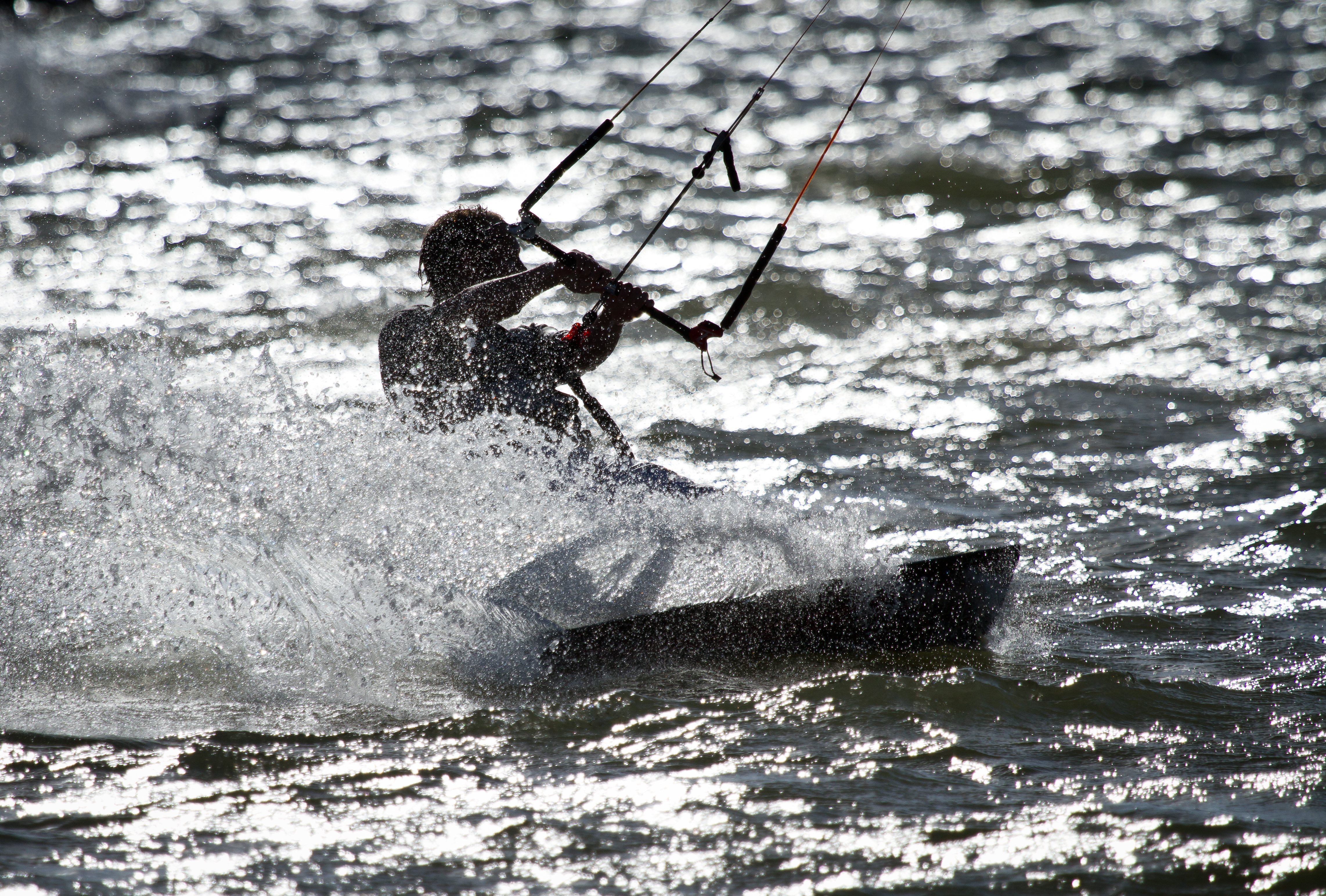 Kite surfer in Poole Harbour