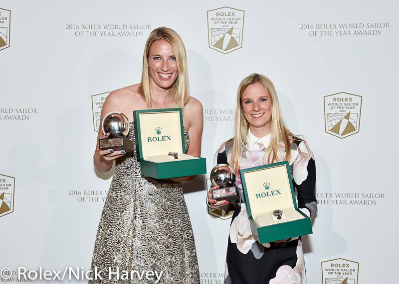 Hannah Mills and Saskia Clark take 2016 Rolex Worlld Sailor of the Year Award