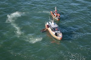 Coast Guard responds to capsized sailboat with 30 people aboard in San Francisco