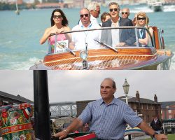 Celebrity sailors George Clooney and David Suchet