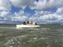 Dismasted yacht in the Solent rescued by GAFIRS