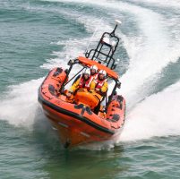 Newquay RNLI, who responded to 3 men clinging to a line of lobster pots