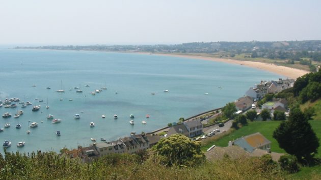 Royal Bay of Grouville, Jersey in the Channel Islands