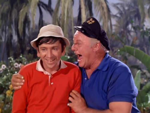 Gilligan Island skipper telling jokes