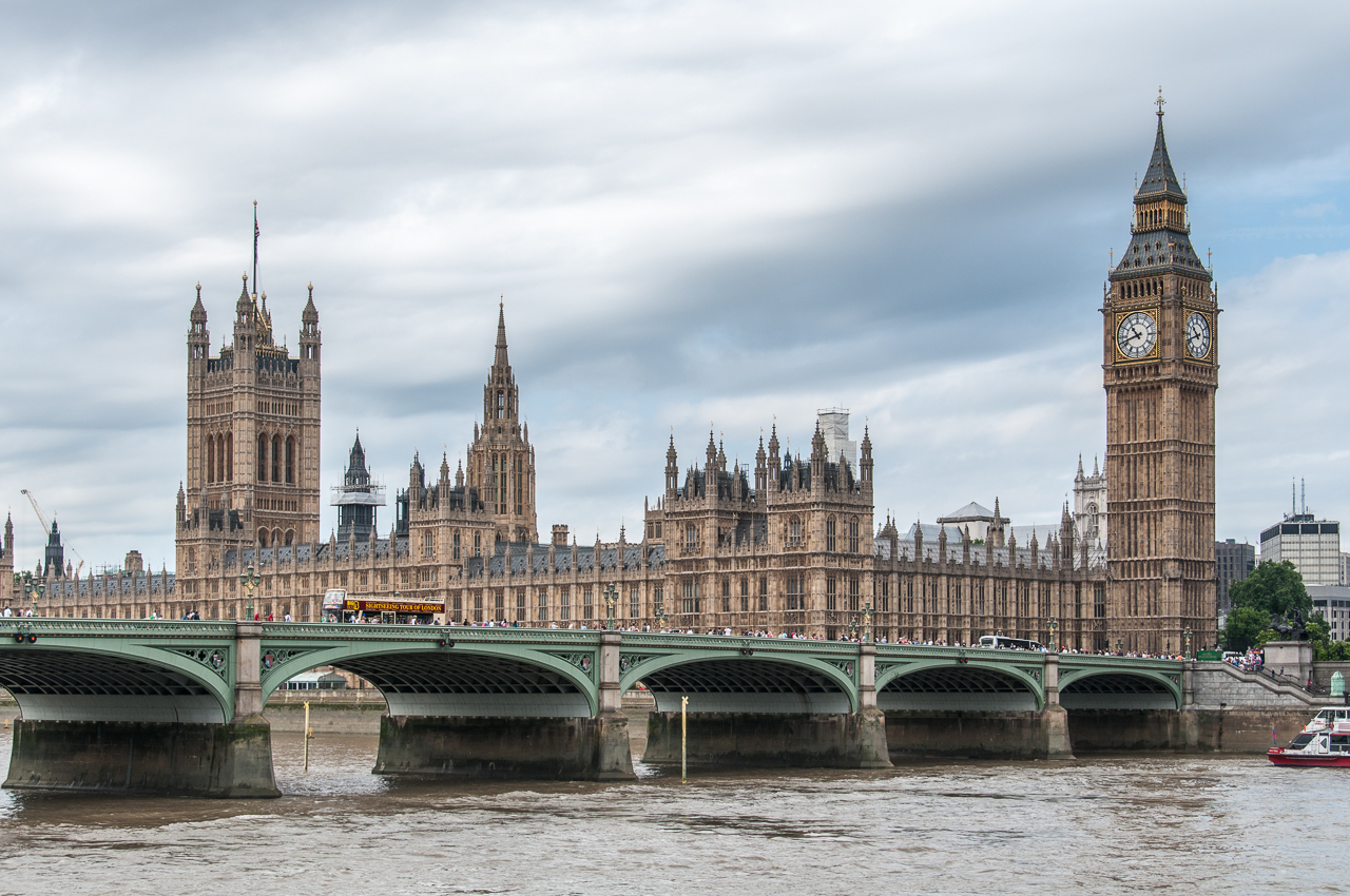 Houses of Parliament from the River Thames. Credit: Daniel Bron/Wikimedia Commons