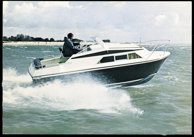 Fairline yacht at sea